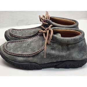 Ferrini Italia‎ Shoes Womens 7B Leather Rogue Chukka Casual Ankle Boots Grey